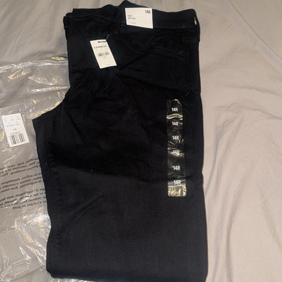 Brand new black express mid rise bootcut jeans - Picture 2 of 6